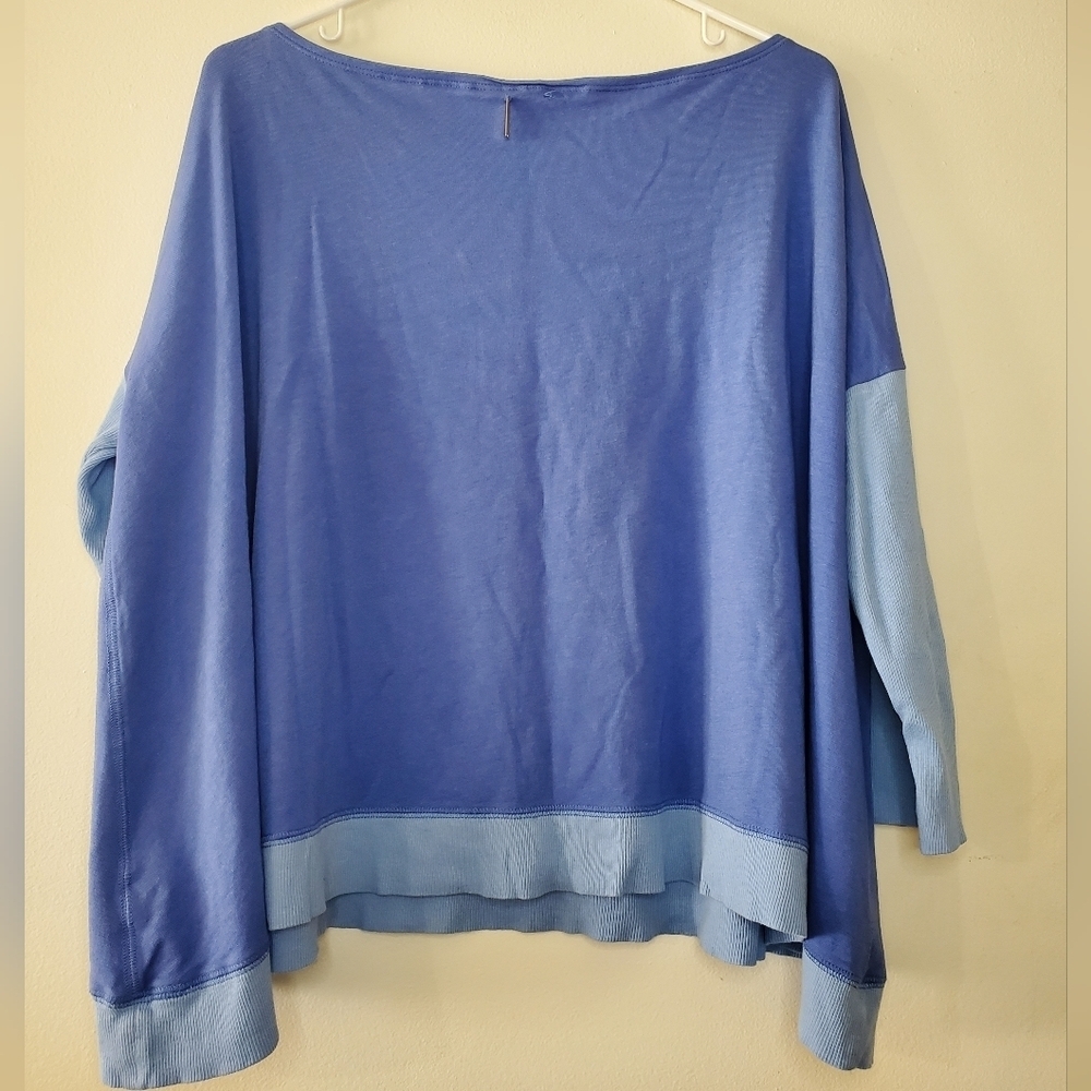 Lilly Pulitzer Two Toned Boxy Oversized Top Size Small/Medium Lagenlook Flowy - Picture 7 of 15